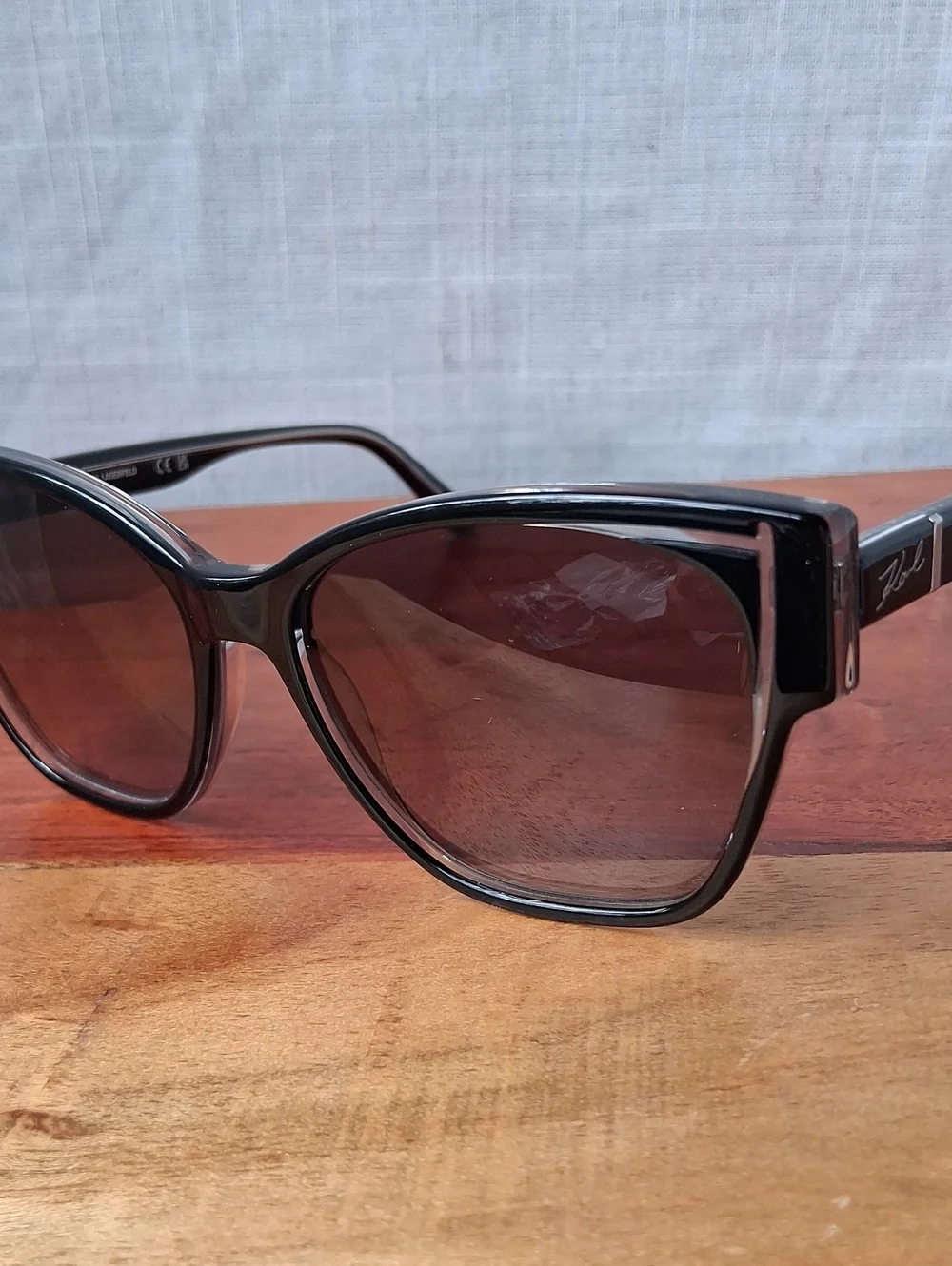 Karl Lagerfeld KL6069S Black Crystal Cat Eye Sunglasses